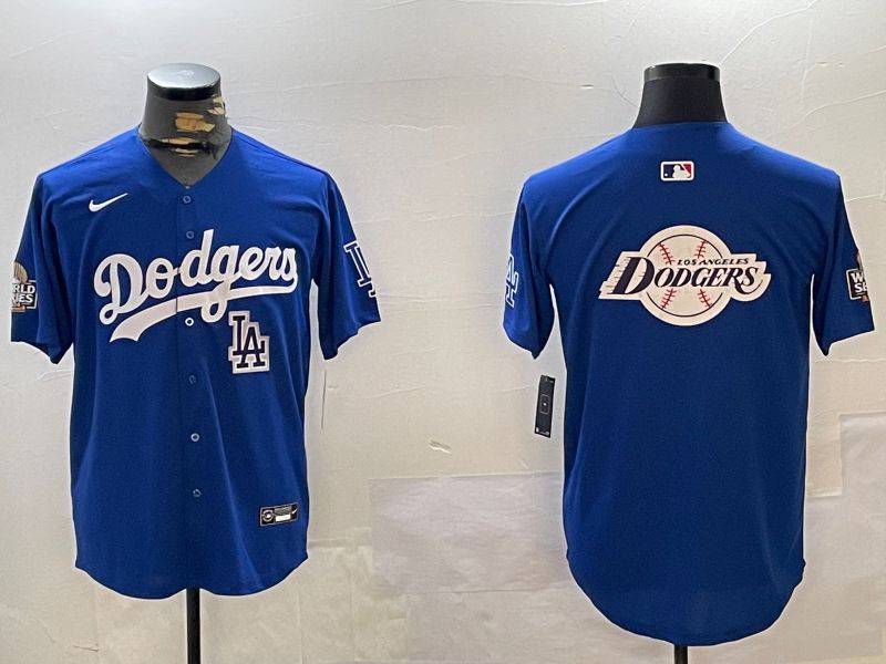 Men Los Angeles Dodgers Blank Blue Game 2024 Nike MLB Jersey style 12169->los angeles dodgers->MLB Jersey